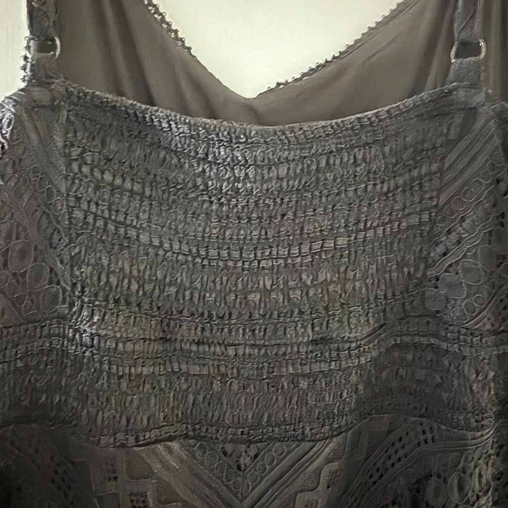 Torrid Black Lace Midi dress with pockets + adjustable straps - Picture 6 of 10